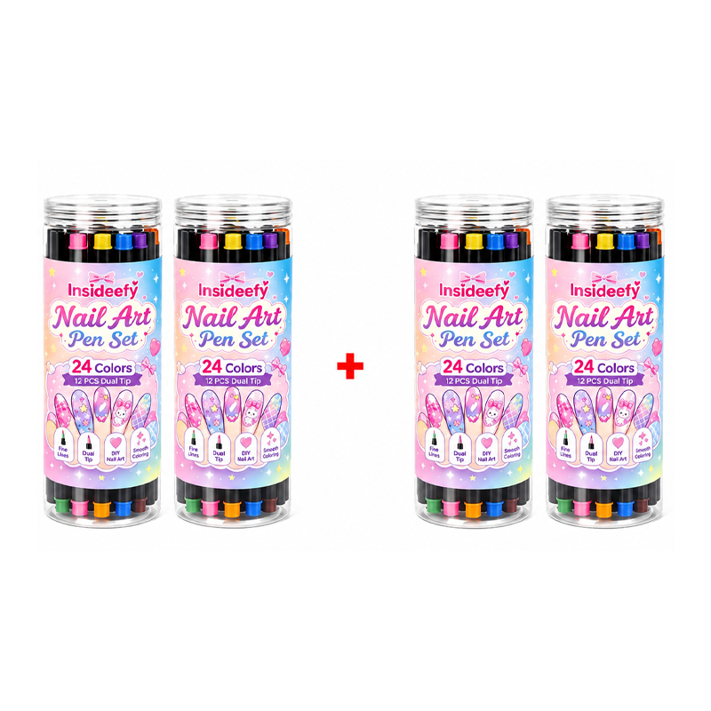 🎉 2026 Sale — Over 25,000 Sold!💅 24‑Colors Dual‑Ended Nail Art Pens‑DIY Manicure Drawing Set 🎨