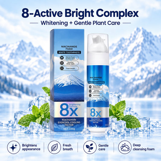 Insideefy"8X NiacinamideFoaming WhiteningToothpaste