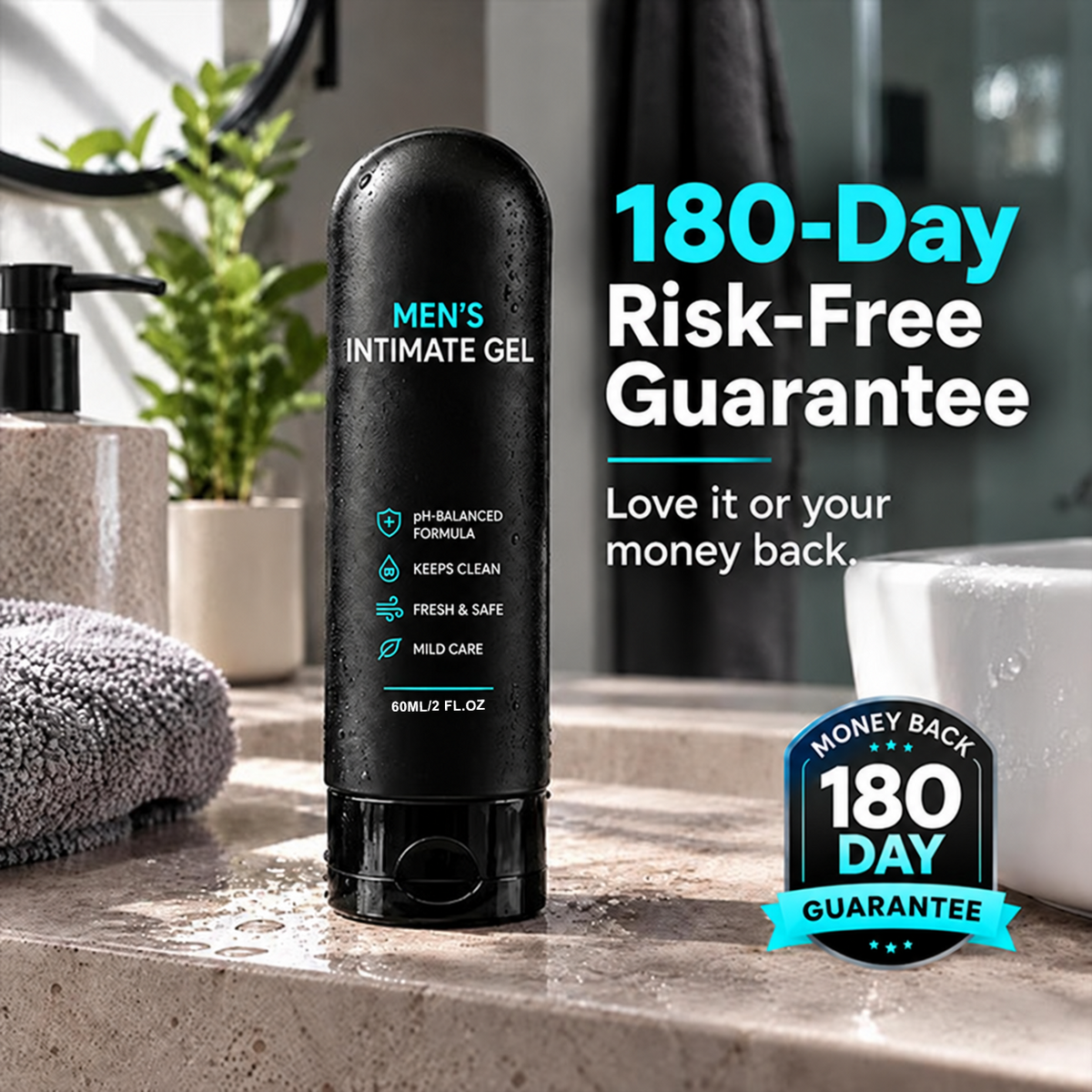 Men's Intimate Wash Gel - A pH-balanced intimate wash