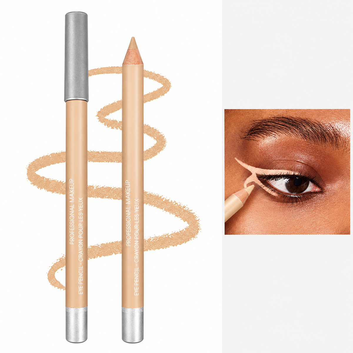 🔈🔈50% OFF NOW💜BUY 1 GET 1 FREE💜Wooden Waterproof Long-Lasting Hard Eyeliner