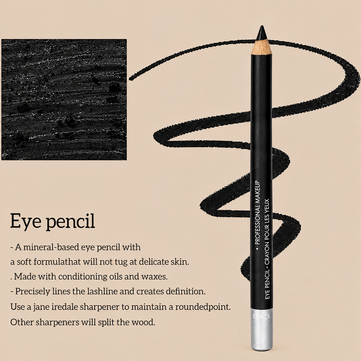 🔈🔈50% OFF NOW💜BUY 1 GET 1 FREE💜Wooden Waterproof Long-Lasting Hard Eyeliner