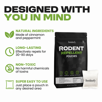 Insideefy Natural Rodent Repellent Pouches