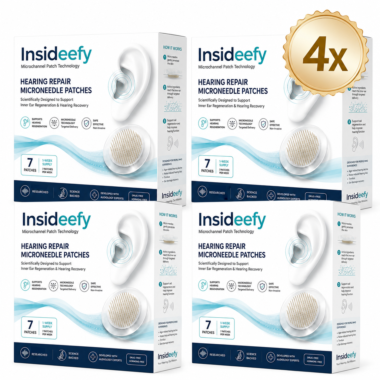 HEARING SUPPORT MICRONEEDLE PATCHES