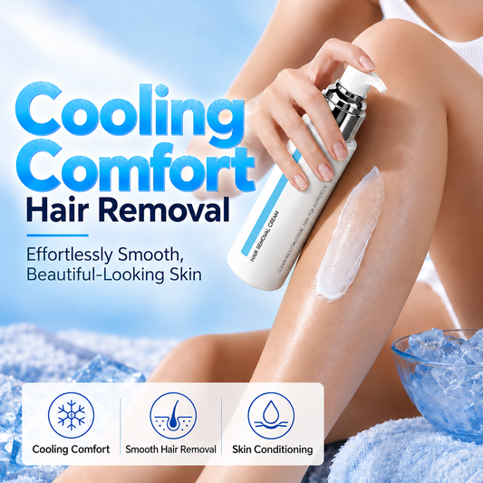 🎉50% Off! ✨Cooling Comfort Hair Removal Cream for Sensitive Skin