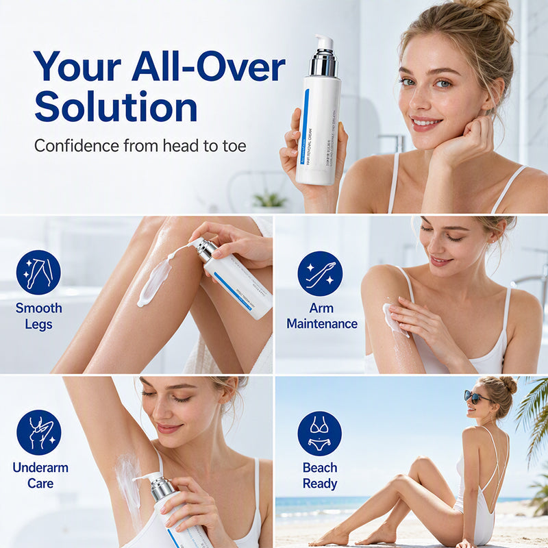 🎉50% Off! ✨Cooling Comfort Hair Removal Cream for Sensitive Skin