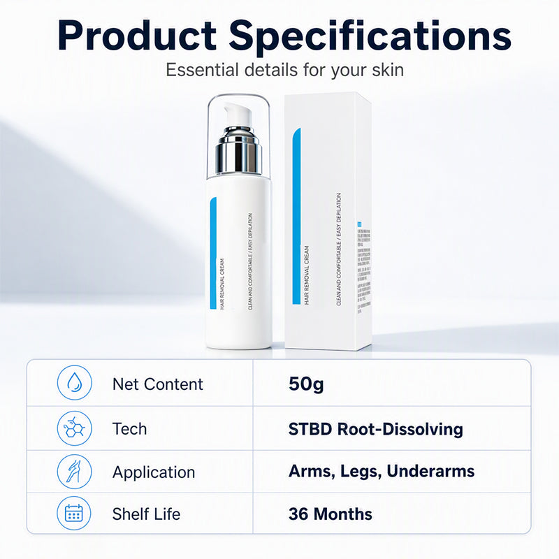 🎉50% Off! ✨Cooling Comfort Hair Removal Cream for Sensitive Skin