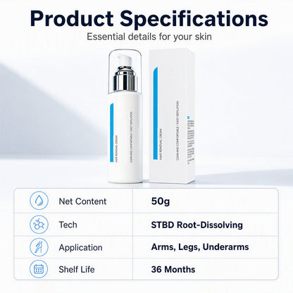 🎉50% Off! ✨Cooling Comfort Hair Removal Cream for Sensitive Skin